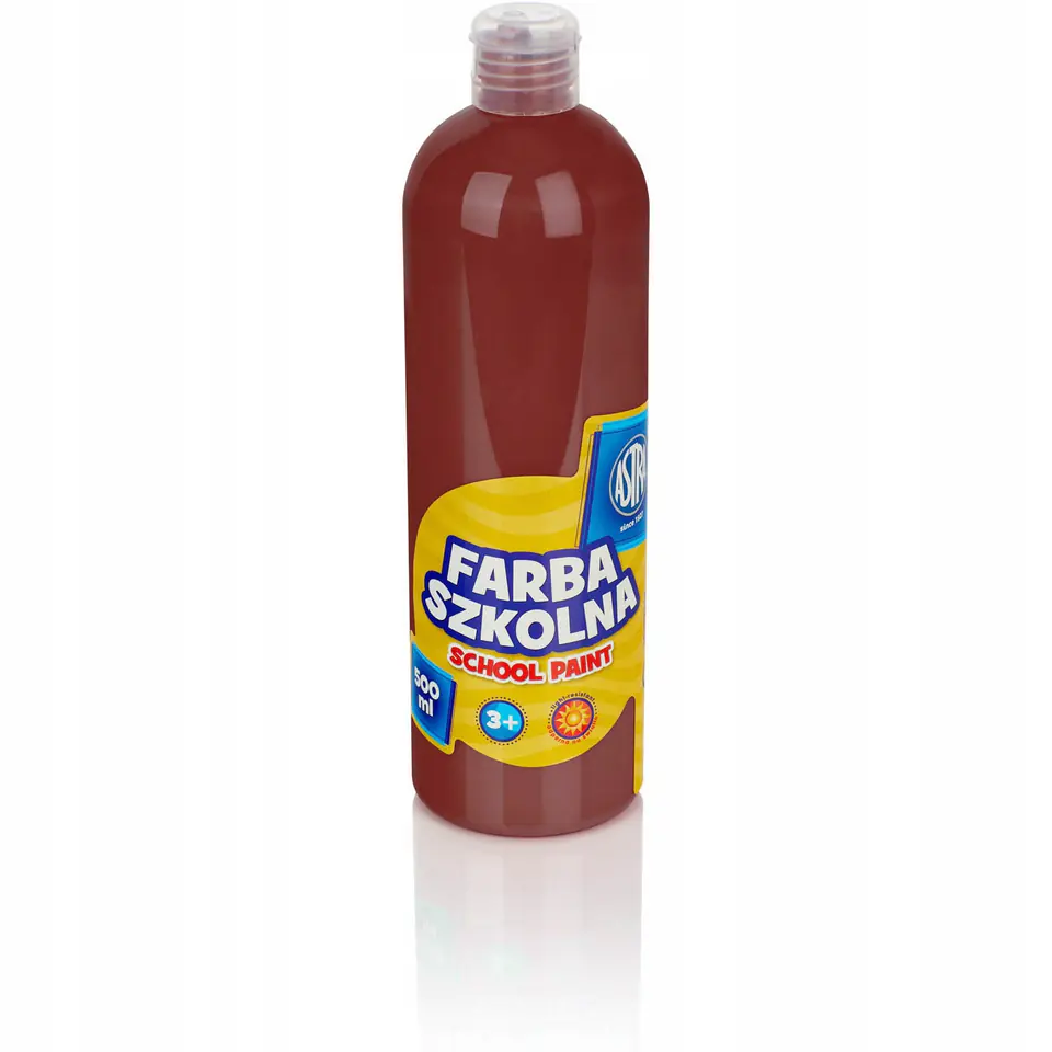 Farba plakatowa szkolna 500ml brązowa 301109006 ASTRA