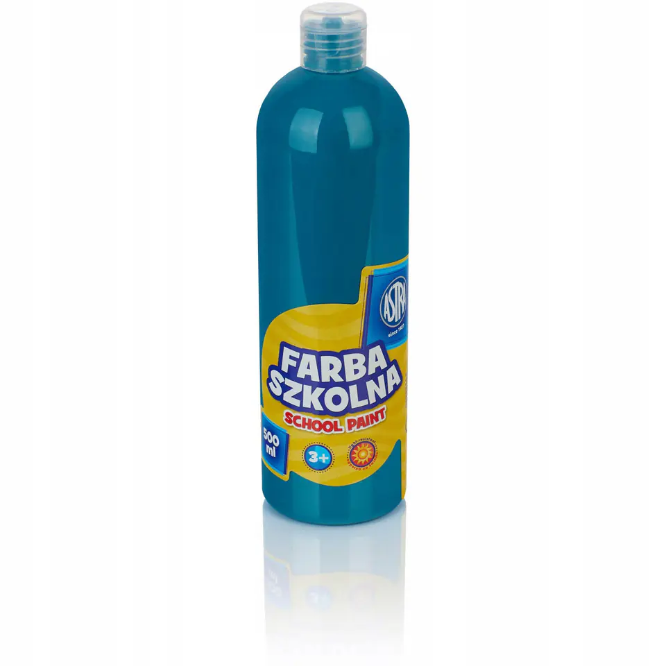Farba plakatowa szkolna 500ml turkusowa 301112011 ASTRA