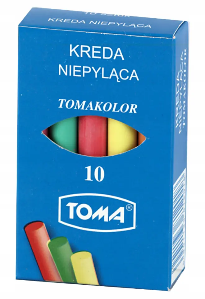 Kreda szkolna kolorowa 10szt 81201 TOMA