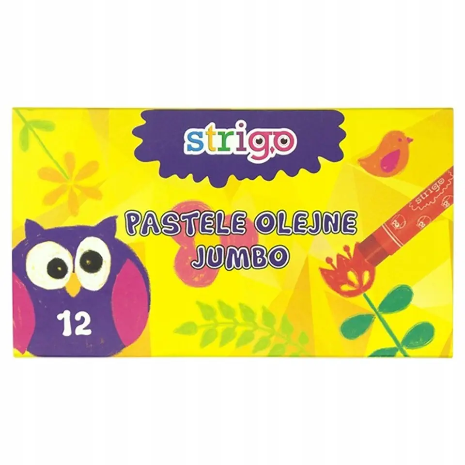 Pastele olejne JUMBO 12 kolorów STRIGO SSC029