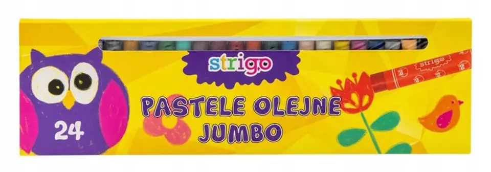 Pastele olejne JUMBO 24 kolory STRIGO SSC030