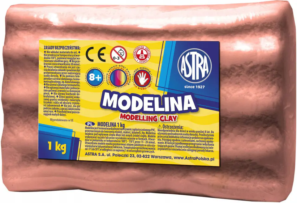 Modelina CUKIERNICZA ZABAWA 1 kg mleczna czekolada 304118006 ASTRA