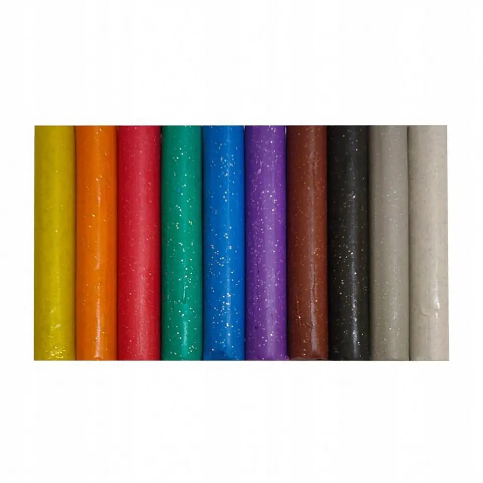 Plastelina z brokatem 10 kolorów Sweet Colours KOMA-PLAST