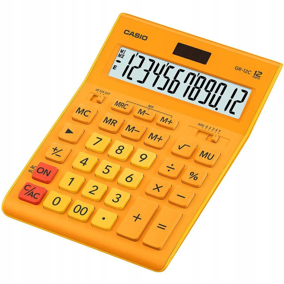 Kalkulator CASIO GR-12C-RG pomarańczowy