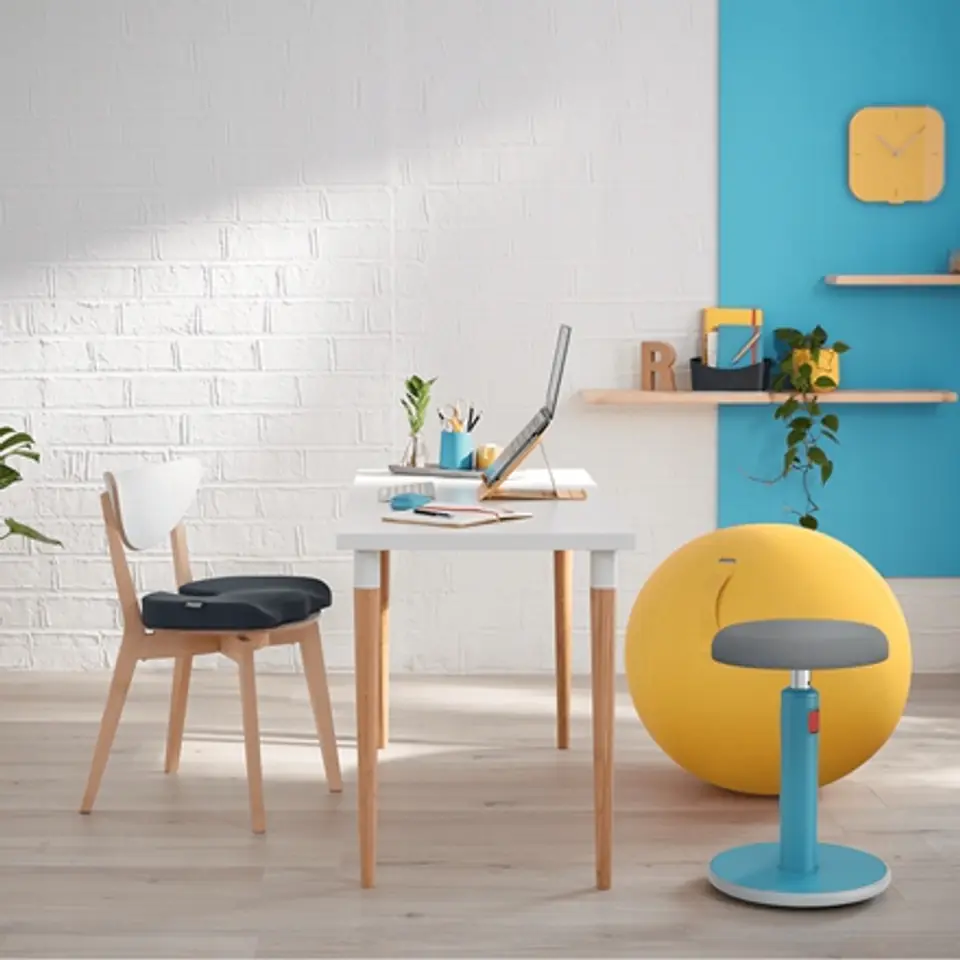 Ergonomiczny stołek Leitz Ergo Cosy żółty 65180019