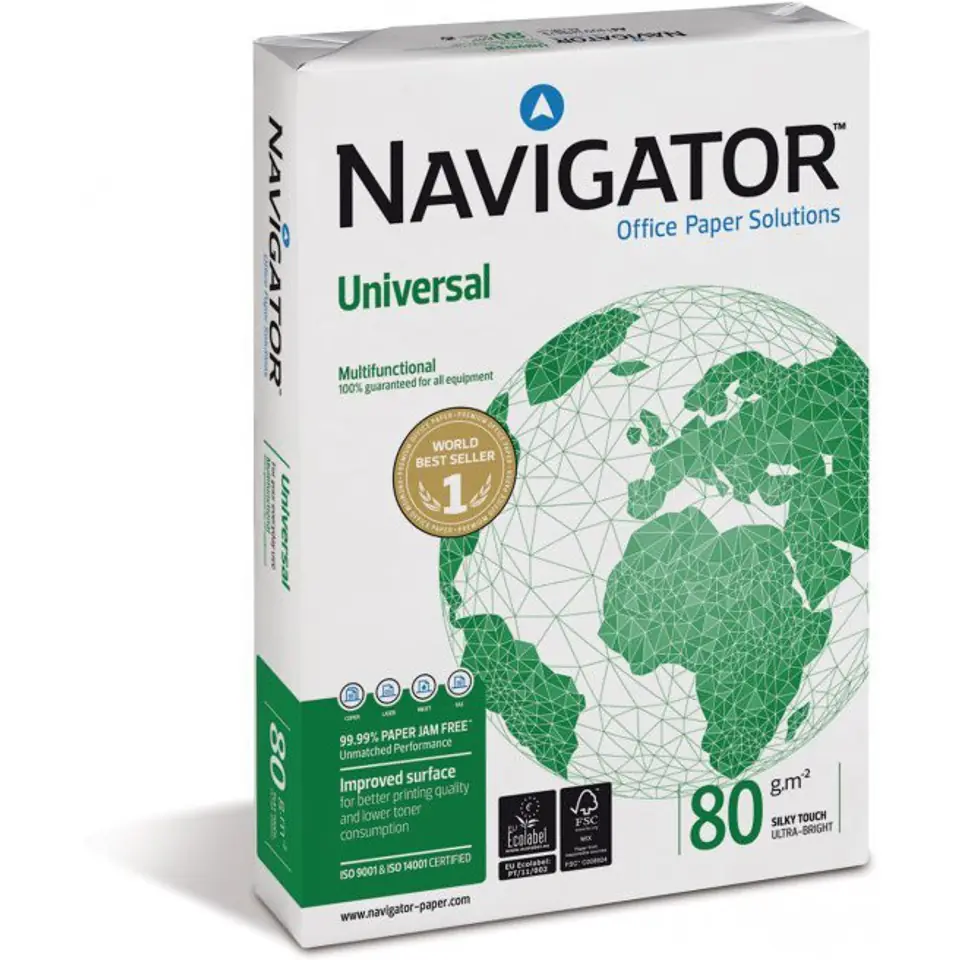 Papier ksero A4 80g (5ryz) NAVIGATOR UNIVERSAL klasa A+ premium