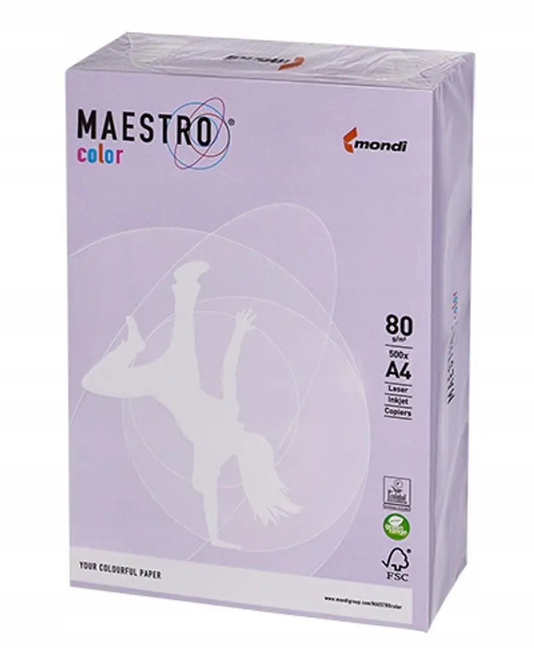 Papier ksero A4 80g MAESTRO COLOR LA12 Trendy lavenda/ametyst