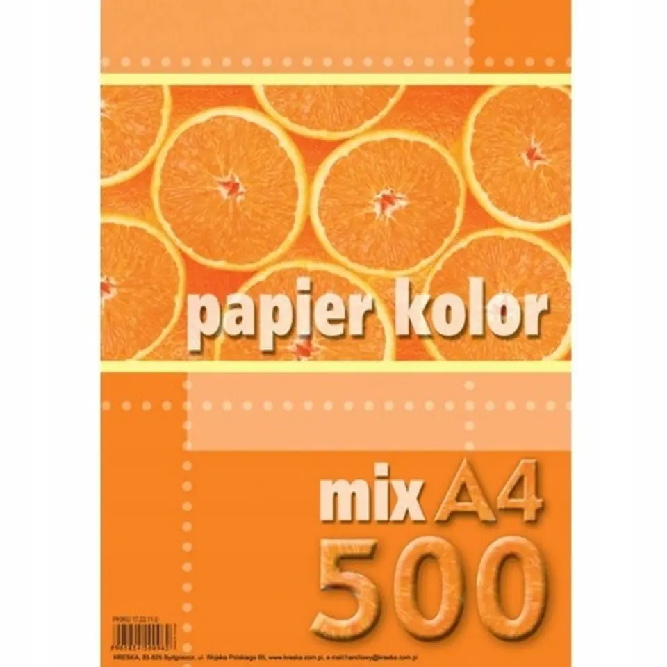 Papier ksero A4 80g KRESKA 500ark mix