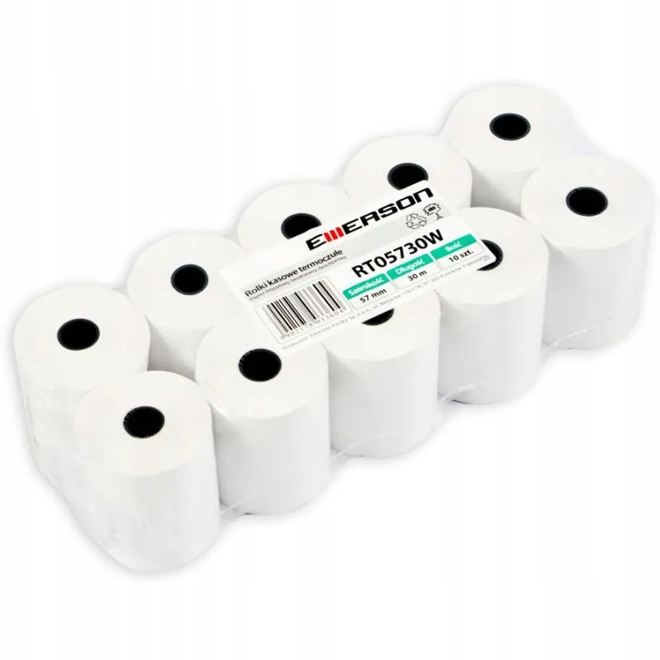 Rolki termiczne 38x25m 10szt EMERSON rt03825wkbpaf BPA FREE bez bisfenolu