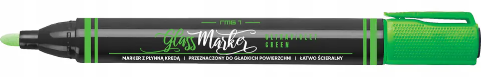 Marker kredowy do szkła RMG-1/D zielony UV GLASS MARKER 463-003 RYSTOR