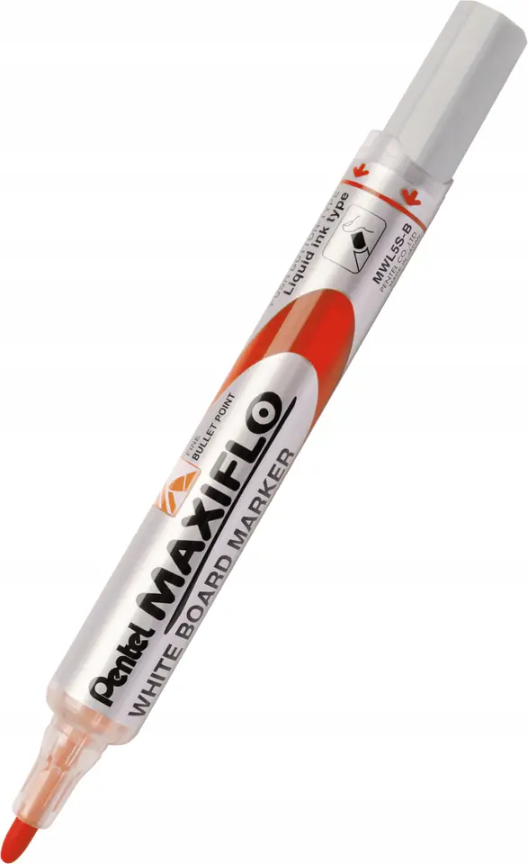 Marker suchościeralny MWL5S-B czerwony PENTEL MAXIFLO(z tłoczkiem)