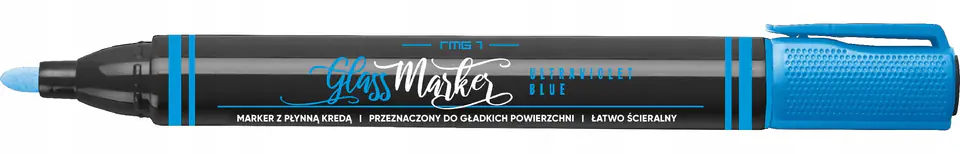 Marker kredowy do szkła RMG-1/C niebieski UV GLASS MARKER 463-002 RYSTOR