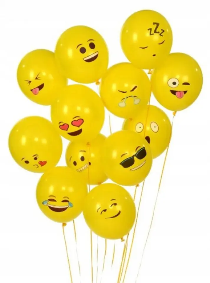Balony Emoty Party metaliczne (12szt.) 170-2347 FIORELLO