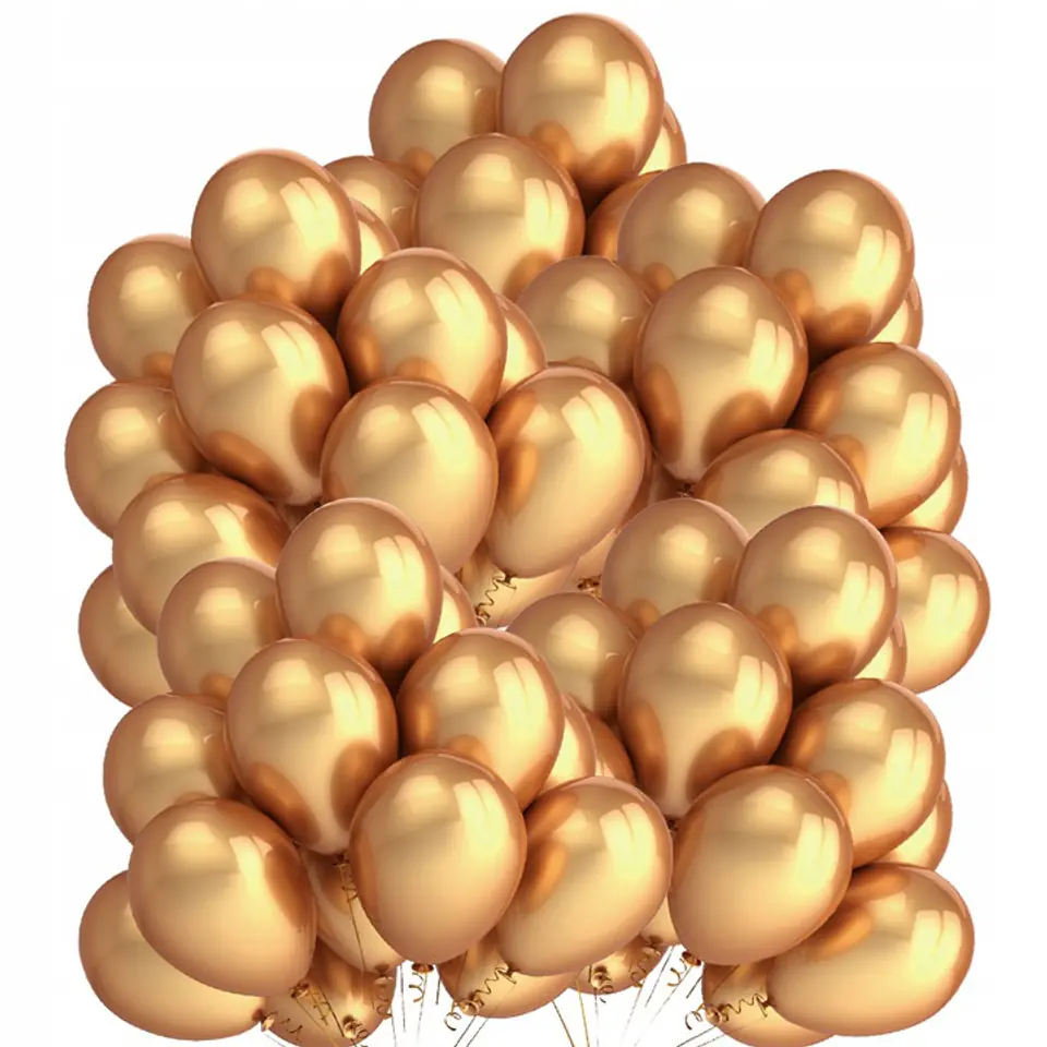 Balony 10` metalizowane ZŁOTE (50szt.) 170-2632 FIORELLO