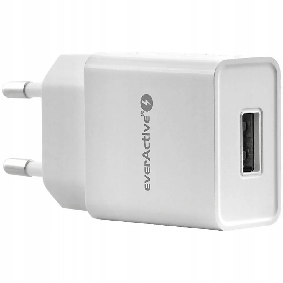 Ładowarka sieciowa everActive SC-100 (USB; kolor biały)