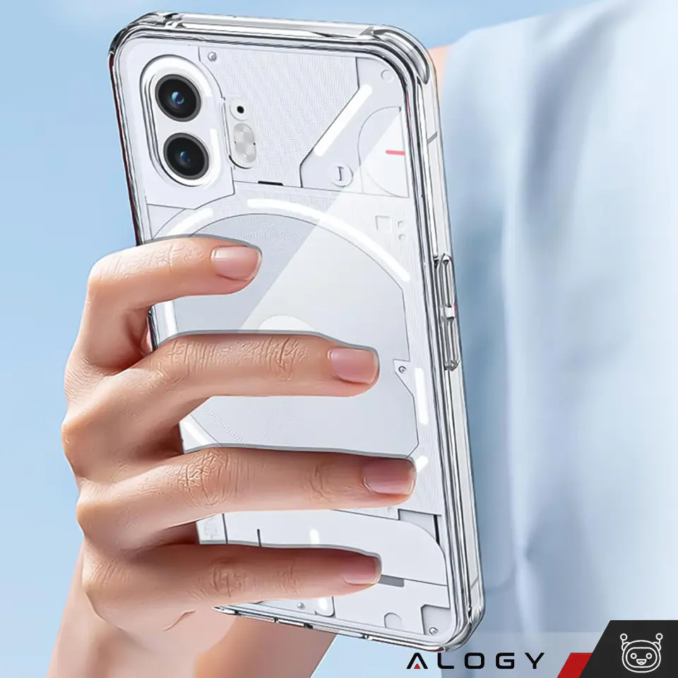 Etui obudowa Hybrid Case do Nothing Phone 2 pokrowiec plecki Przezroczyste Alogy Super Crystal Clear