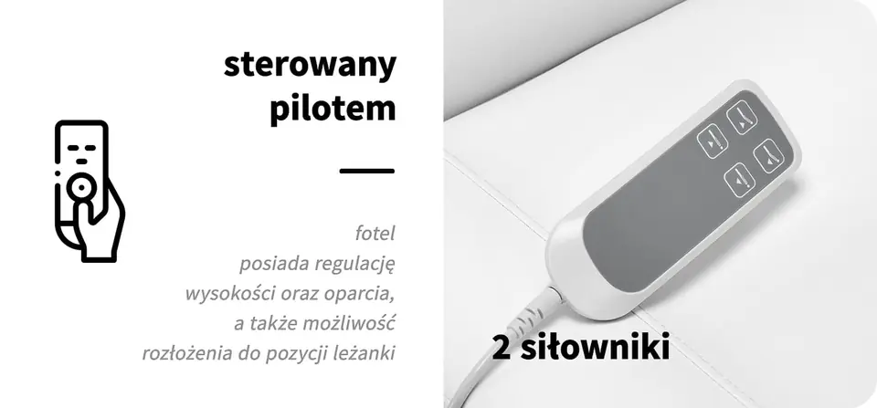 Elektryczny fotel kosmetyczny SILLON CLASSIC 2 silniki pedi biały