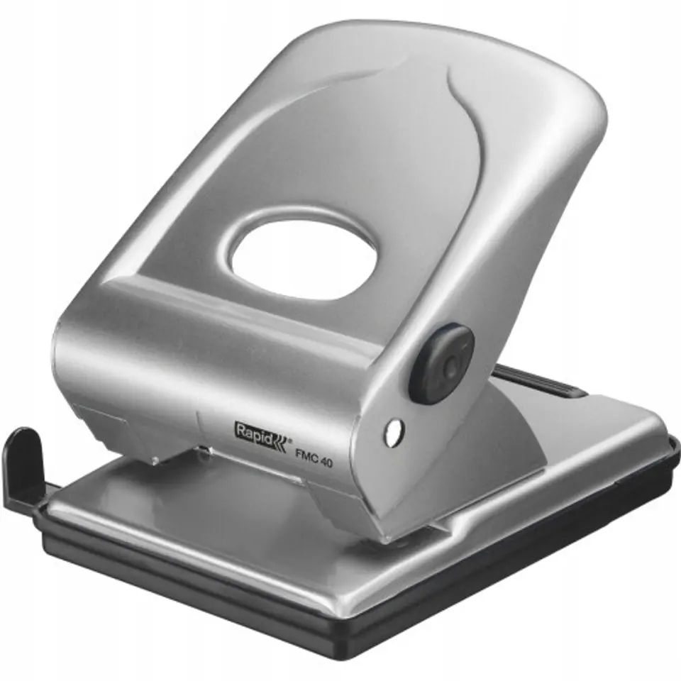 Dziurkacz FMC40 RAPID srebrny 40 kartek duży metalowy 21835602