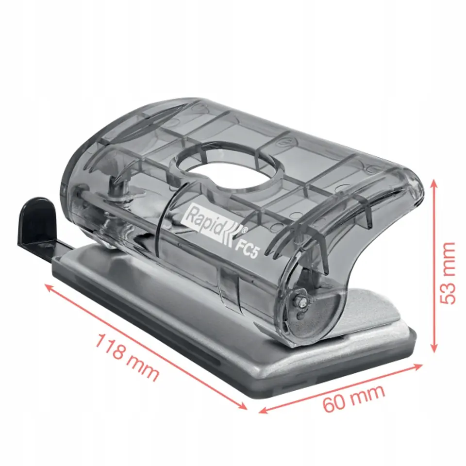 Dziurkacz mini RAPID COLOUR"ICE FC5 zielony 5001331
