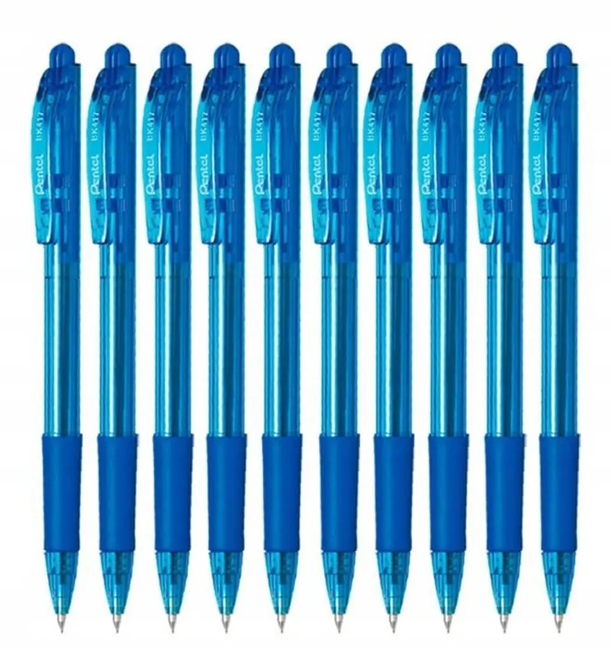 Długopis pstrykany WOW BK417 niebieski (10sztuk) PENTEL