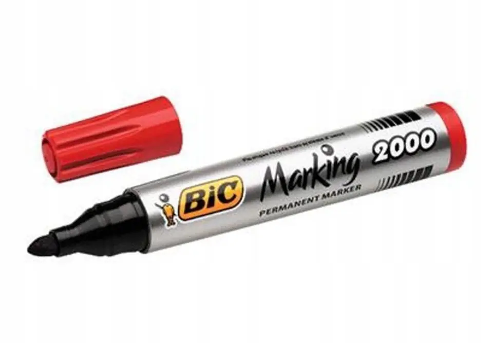 Marker permanentny 2000 czerwony BIC ECO okrągła końcówka 8209133