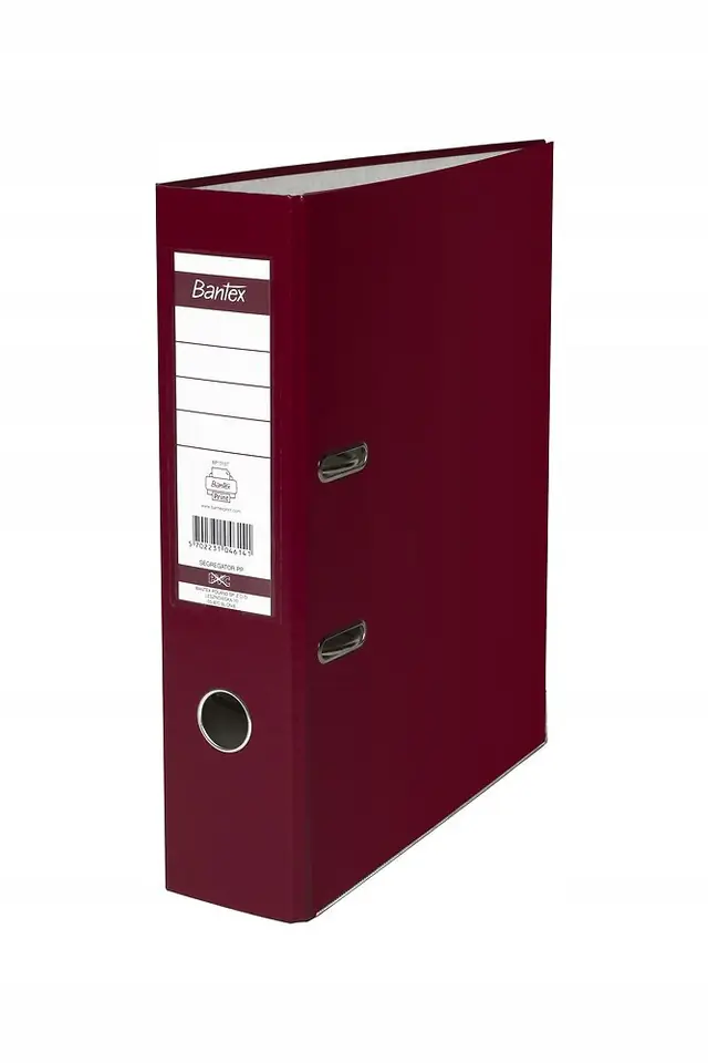 Segregator BANTEX A4/80mm XXL bordowy z szyną 100551791