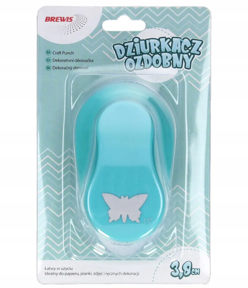 Dziurkacz ozdobny 3,8 cm MOTYL D38-07 BREWIS