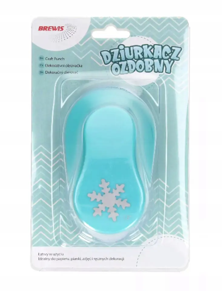 Dziurkacz ozdobny 2,5 cm ŚNIEŻYNKA D25-13 BREWIS