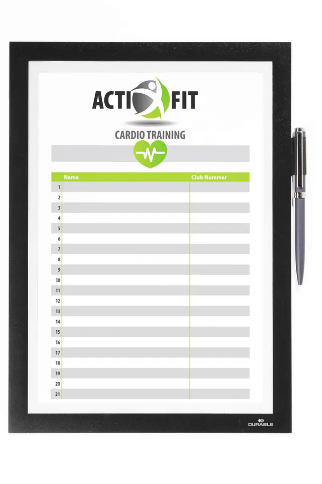 Ramka informacyjna DURAFRAME NOTE A4 samoprzylepna czarna 499301 DURABLE