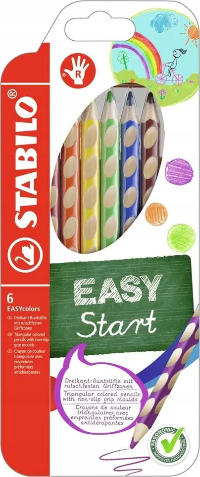 Kredki EASYCOLORS 6szt 332/6 STABILO