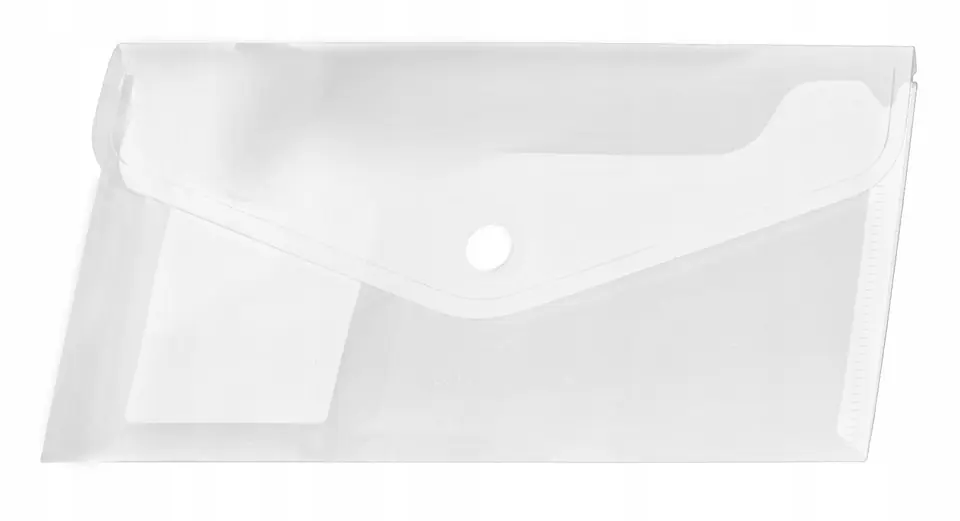 Koperta PP na zatrzask DL transparentna do dokumentów BT612-T TETIS