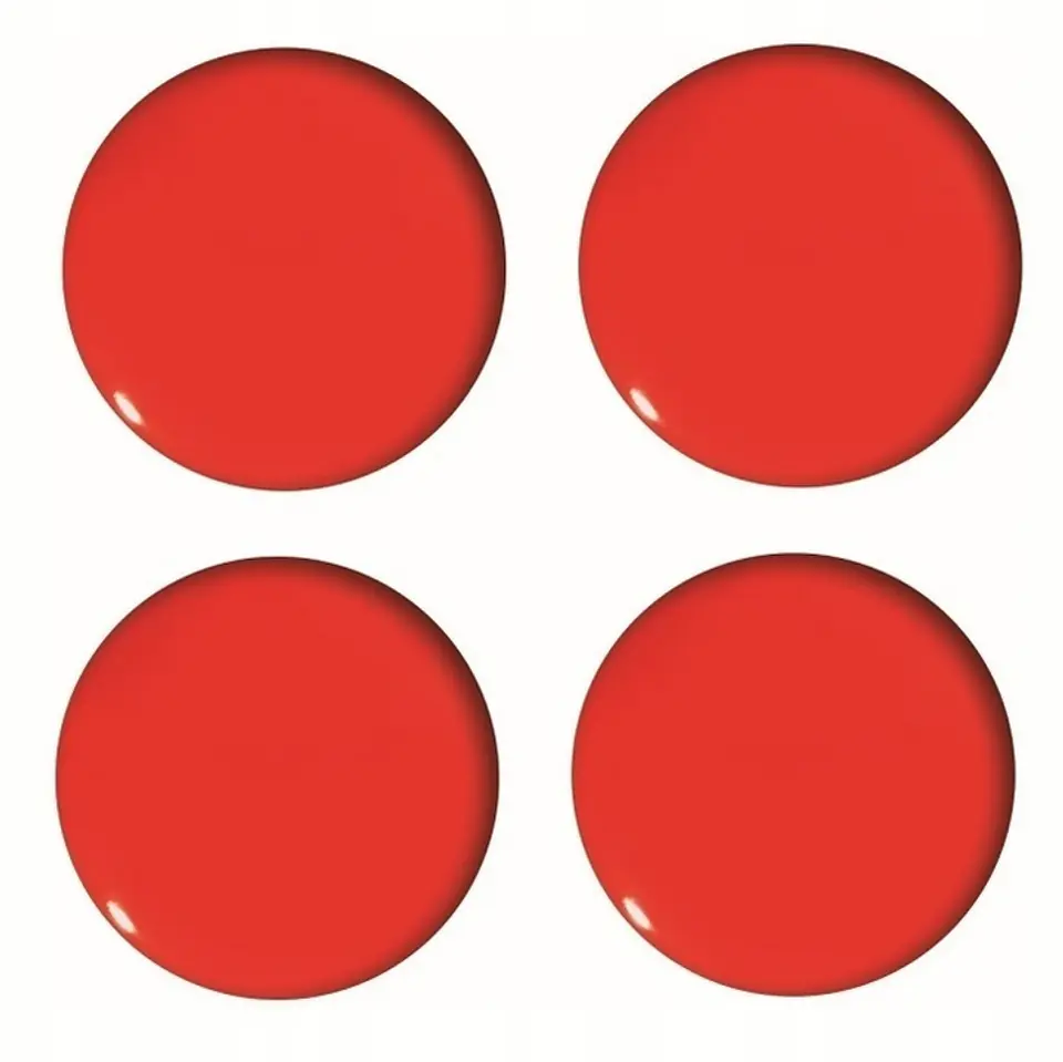 Magnesy do tablic czerwone wypukłe 40mm (4szt.) GM303-PC4 TETIS