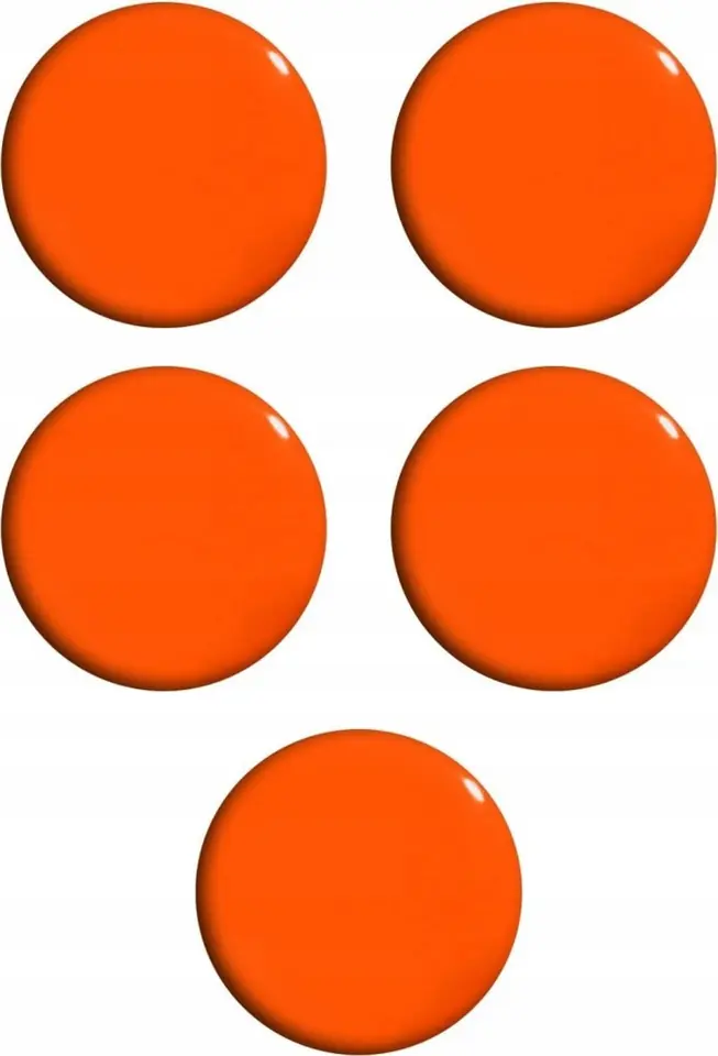 Magnesy do tablic pomarańczowe 30mm (5szt.) GM401-P5 TETIS