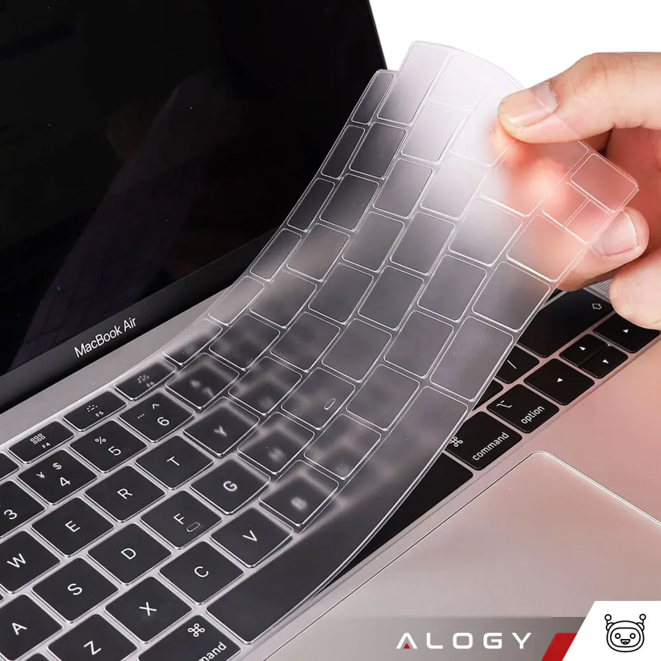 Nakładka ochronna Alogy osłonka silikonowa na klawiaturę USA do Apple Macbook Air 13 M1 2019-2020 Przezroczysta