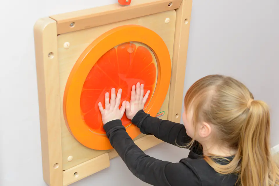 MASTERKIDZ Tablica Edukacyjna Sensoryczna Pomarańcza