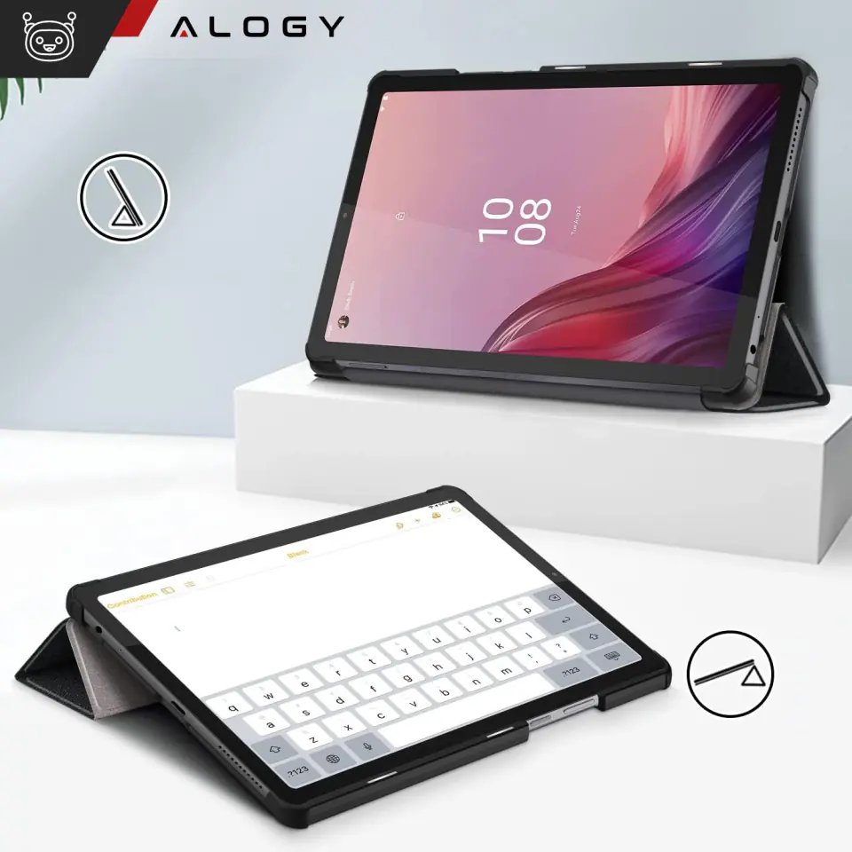 Etui na tablet Lenovo Tab M9 2023 9" TB310XU TB310FU obudowa Case Alogy Book Cover Czarne
