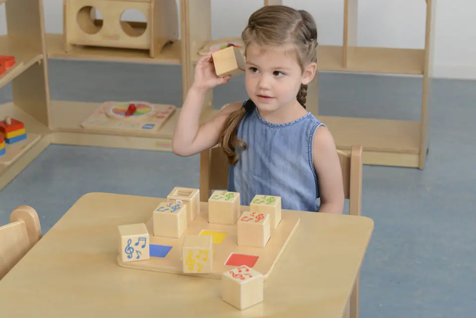 MASTERKIDZ Drewniany Sorter Sensoryczny Łączenie Dźwięków Montessori