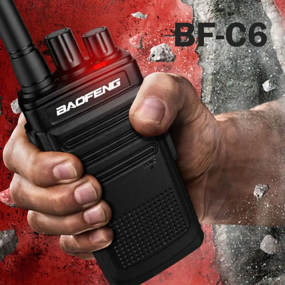 Radiotelefon Baofeng BF-C6 UHF USB-C 1szt