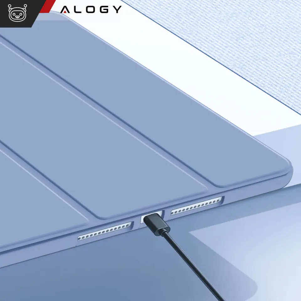 Etui do Apple iPad 10.2 9 gen 8/7 2021/2020/2019 Smart Pencil Case Alogy TPU obudowa na tablet Czarne