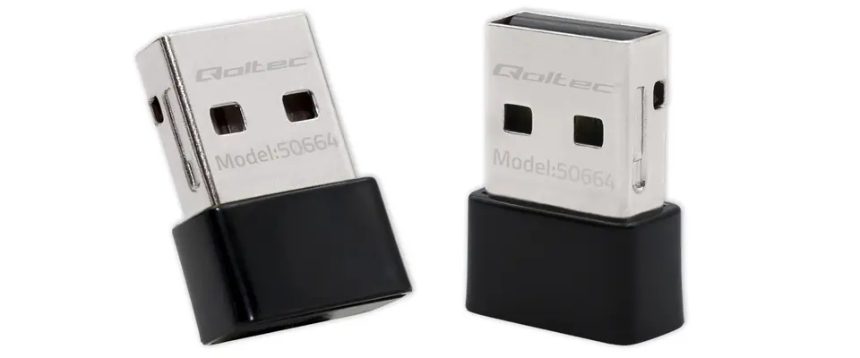 Qoltec Ultraszybki bezprzewodowy Mini Adapter USB Wi-Fi | standard AC | 650Mbps