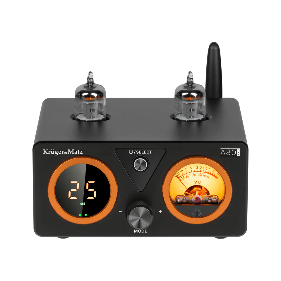 Wzmacniacz lampowy stereo Kruger&Matz model A80-PRO | Wasserman.eu