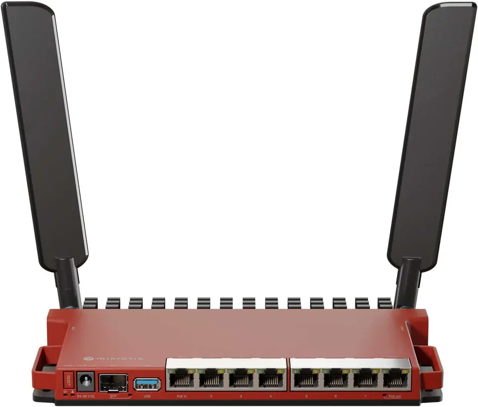 MikroTik Router L009UiGS-2HaxD-IN 802.11ax, 10/100/1000 Mbit/s, Porty Ethernet LAN (RJ-45) 8, Typ anteny Zewnętrzna, 1x USB 3.0