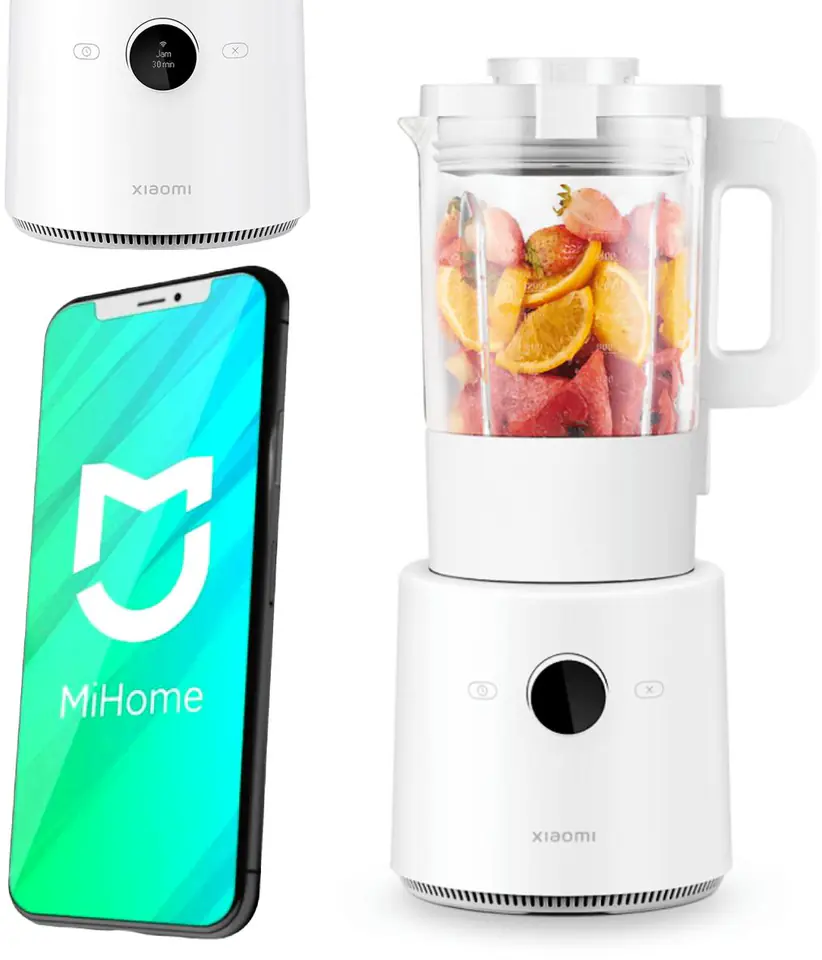 Xiaomi Blender BHR5960EU stołowy, 1000 W, materiał słoika szkło, pojemność słoika 1,6 L, biały