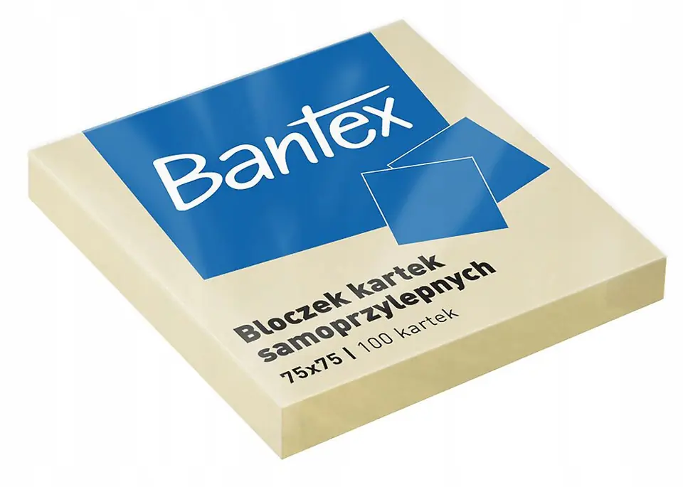 Bloczek samoprzylepny 75x75mm 100k 400086384 BANTEX