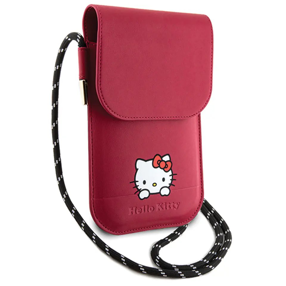 Hello Kitty Torebka HKOWBSKCDKP różowy/pink Leather Daydreaming Cord