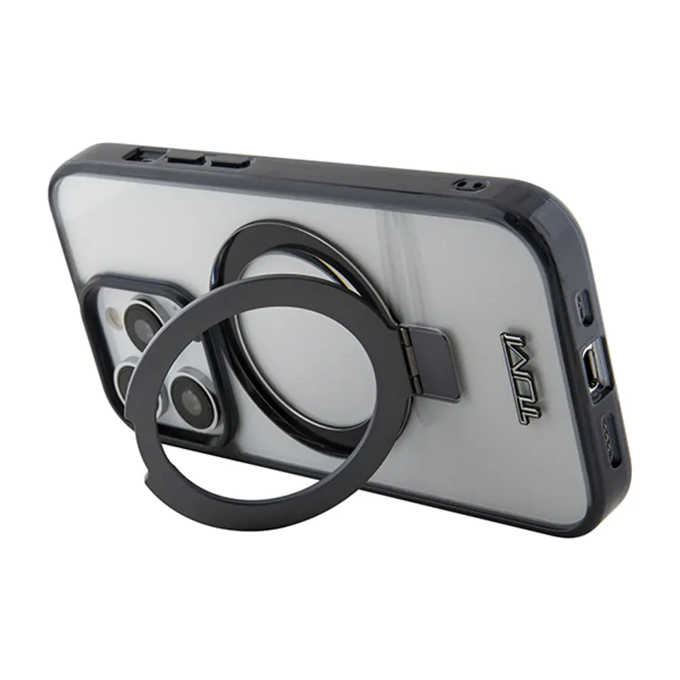 Tumi TUHMP15SSSFC iPhone 15 / 14 / 13 6.1" biały/white hardcase Transparent Ring Stand Magsafe