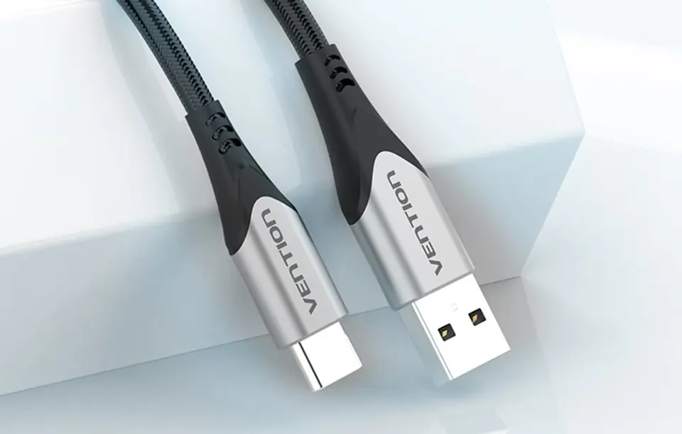 Kabel USB 2.0 A do USB-C Vention CODHD 3A 0,5m szary