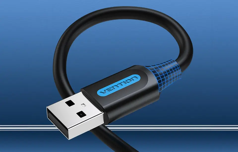 Kabel USB 2.0 Vention COJBI 2A 3m Czarny PVC