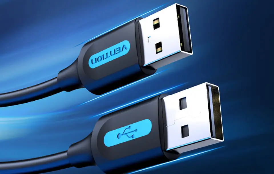 Kabel USB 2.0 Vention COJBI 2A 3m Czarny PVC