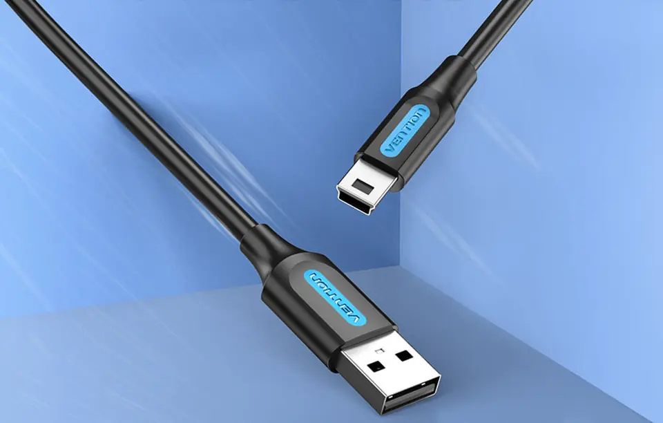 Kabel USB 2.0 A do Mini-B Vention COMBG 1,5m czarny PVC